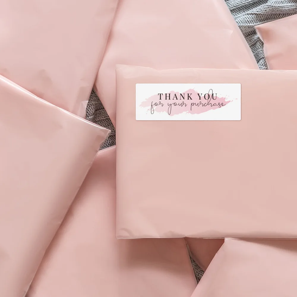 120Pcs 1inch*3inch Thank You Stickers Self-adhesive Laser Stickers Sealing Label for Small Business Bakery Shop Thank You Gifts