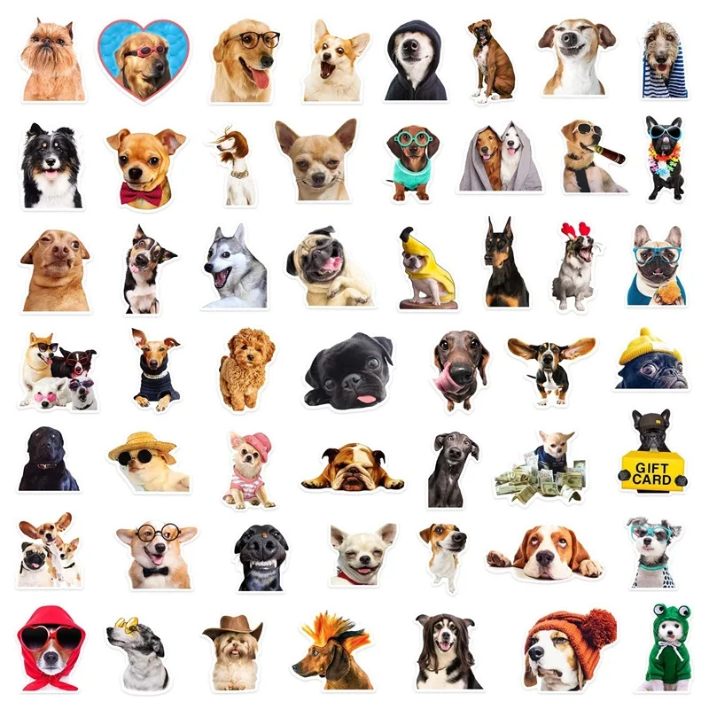 10/30/50PCS Cartoon Life Dog PVC Sticker Aesthetic Decoration Scrapbooking Stationery School Supplies