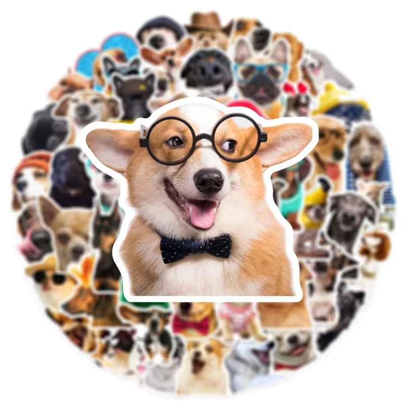 10/30/50PCS Cartoon Life Dog PVC Sticker Aesthetic Decoration Scrapbooking Stationery School Supplies