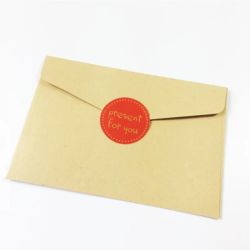 90Pcs/lot Hot Sale 'Present for You' Design Sticker Labels Food Seals Gift Stickers For Wedding Seals White/Black/Red 3 Color
