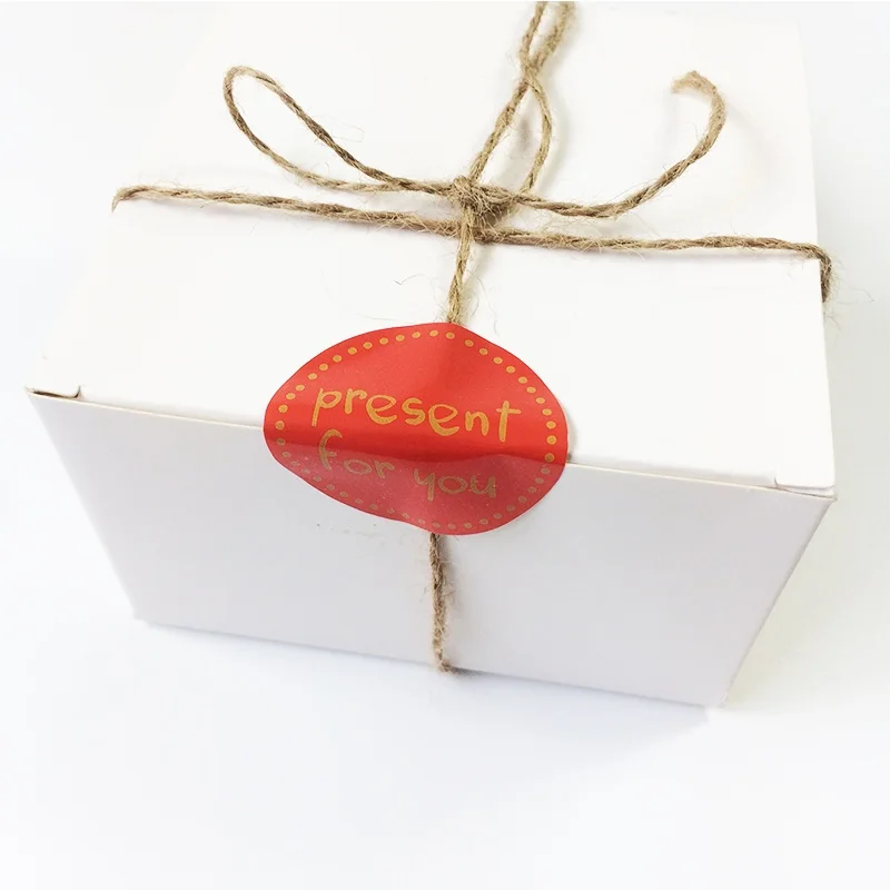 90Pcs/lot Hot Sale 'Present for You' Design Sticker Labels Food Seals Gift Stickers For Wedding Seals White/Black/Red 3 Color