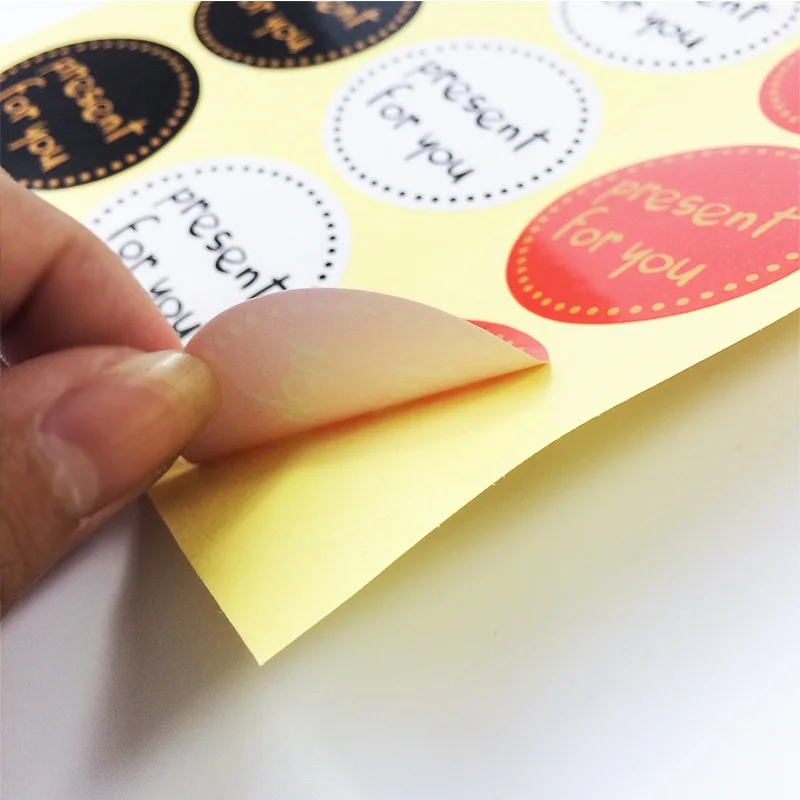 90Pcs/lot Hot Sale 'Present for You' Design Sticker Labels Food Seals Gift Stickers For Wedding Seals White/Black/Red 3 Color
