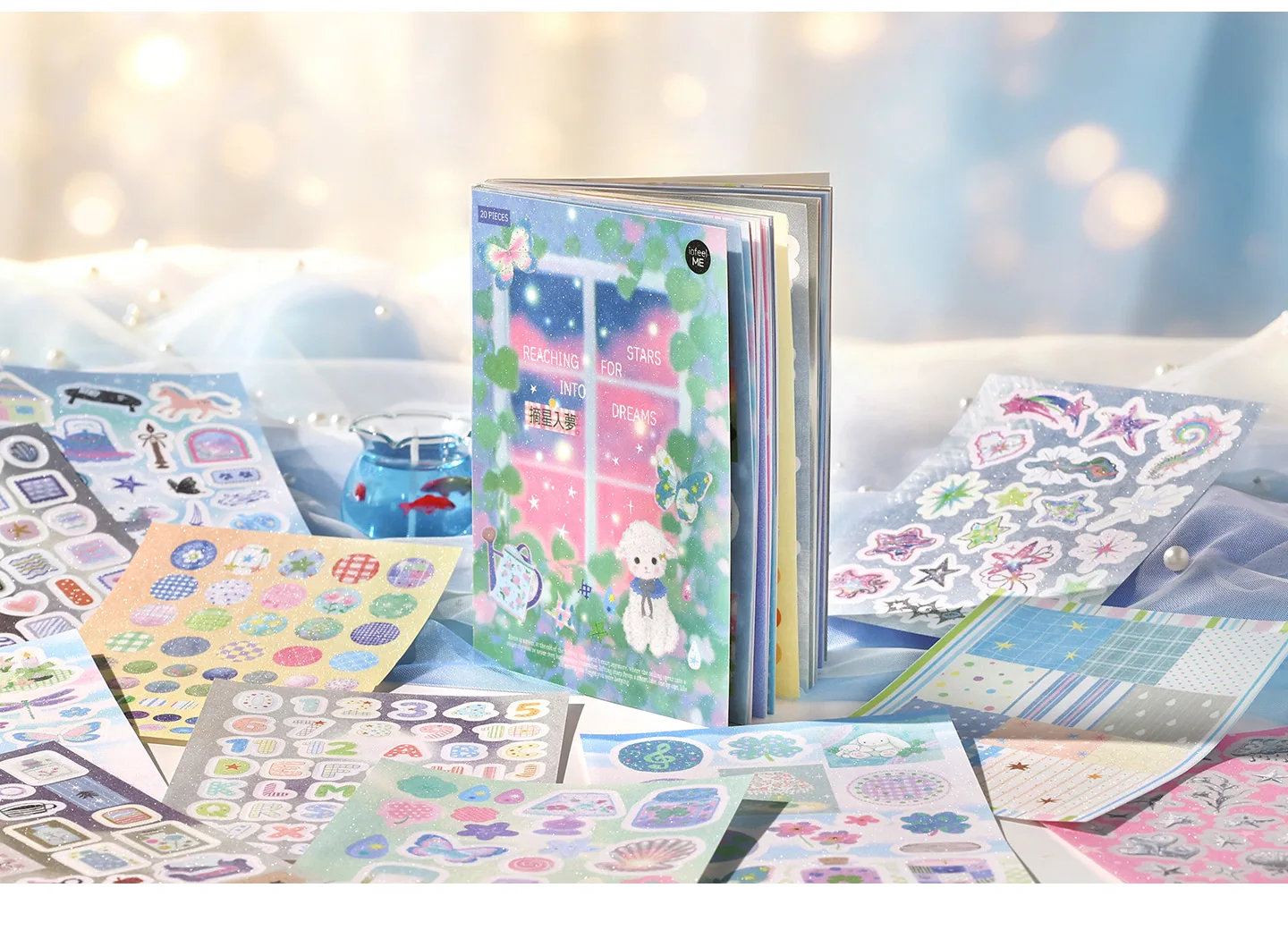 Cyberpunk-Themed Die-Cut Sticker Book DIY Decorative Journal 20/40 Sheets Aesthetic Stationery Stickers for Phone Case Collage