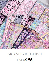 SKYSONIC BOBO Coral 1PC Decorative Stickers Sweet Girl Sub Korean DIY Sticker Journal Junk Agenda Stationery Suppliers