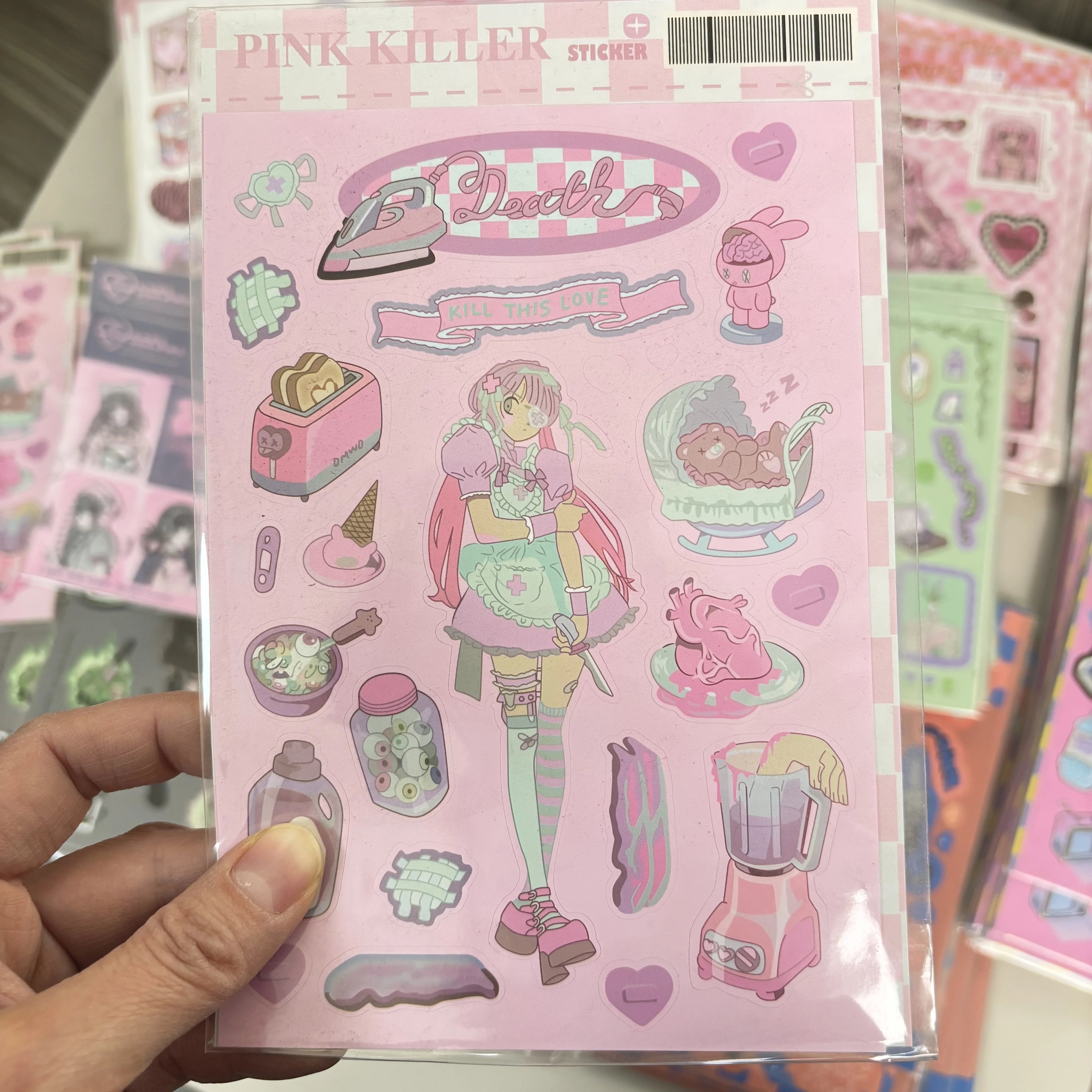 SKYSONIC BOBO Coral 1PC Decorative Stickers Sweet Girl Sub Korean DIY Sticker Journal Junk Agenda Stationery Suppliers