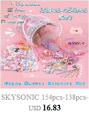 SKYSONIC BOBO Coral 1PC Decorative Stickers Sweet Girl Sub Korean DIY Sticker Journal Junk Agenda Stationery Suppliers