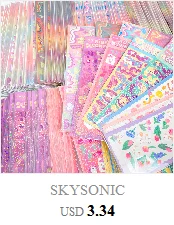 SKYSONIC BOBO Coral 1PC Decorative Stickers Sweet Girl Sub Korean DIY Sticker Journal Junk Agenda Stationery Suppliers