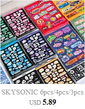 SKYSONIC BOBO Coral 1PC Decorative Stickers Sweet Girl Sub Korean DIY Sticker Journal Junk Agenda Stationery Suppliers
