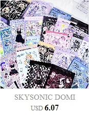 SKYSONIC BOBO Coral 1PC Decorative Stickers Sweet Girl Sub Korean DIY Sticker Journal Junk Agenda Stationery Suppliers