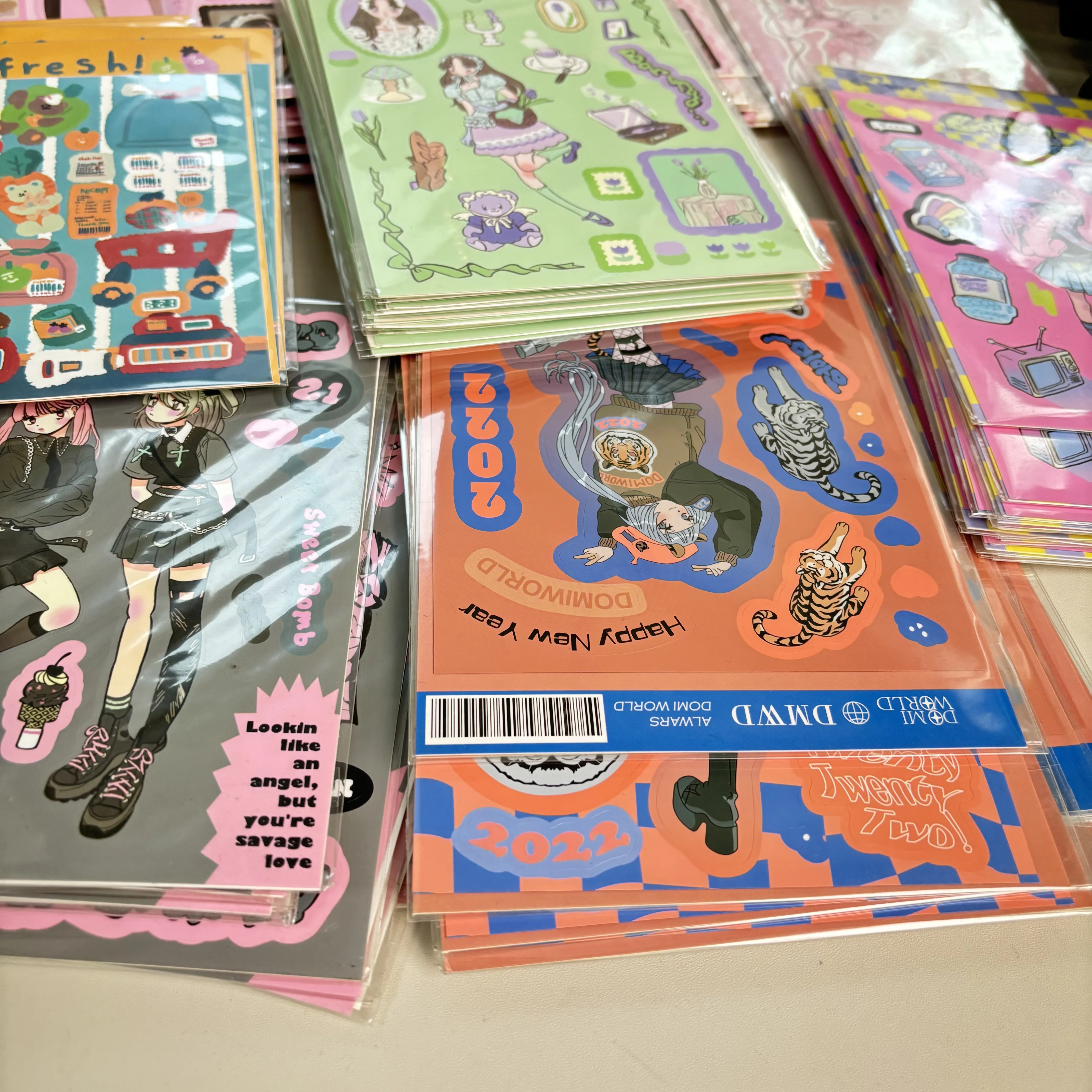 SKYSONIC BOBO Coral 1PC Decorative Stickers Sweet Girl Sub Korean DIY Sticker Journal Junk Agenda Stationery Suppliers