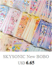 SKYSONIC BOBO Coral 1PC Decorative Stickers Sweet Girl Sub Korean DIY Sticker Journal Junk Agenda Stationery Suppliers