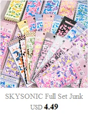 SKYSONIC BOBO Coral 1PC Decorative Stickers Sweet Girl Sub Korean DIY Sticker Journal Junk Agenda Stationery Suppliers
