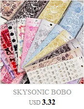 SKYSONIC BOBO Coral 1PC Decorative Stickers Sweet Girl Sub Korean DIY Sticker Journal Junk Agenda Stationery Suppliers