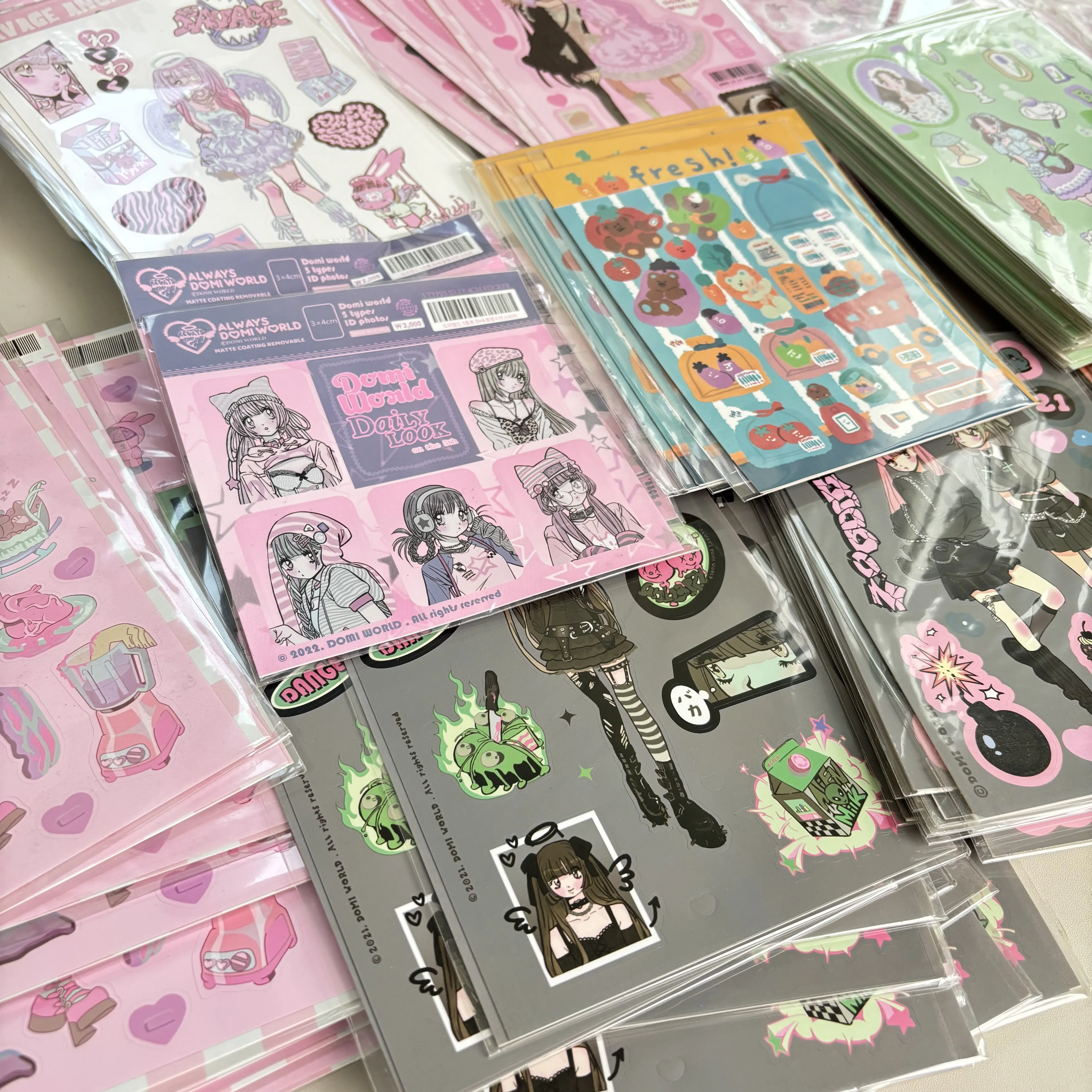 SKYSONIC BOBO Coral 1PC Decorative Stickers Sweet Girl Sub Korean DIY Sticker Journal Junk Agenda Stationery Suppliers