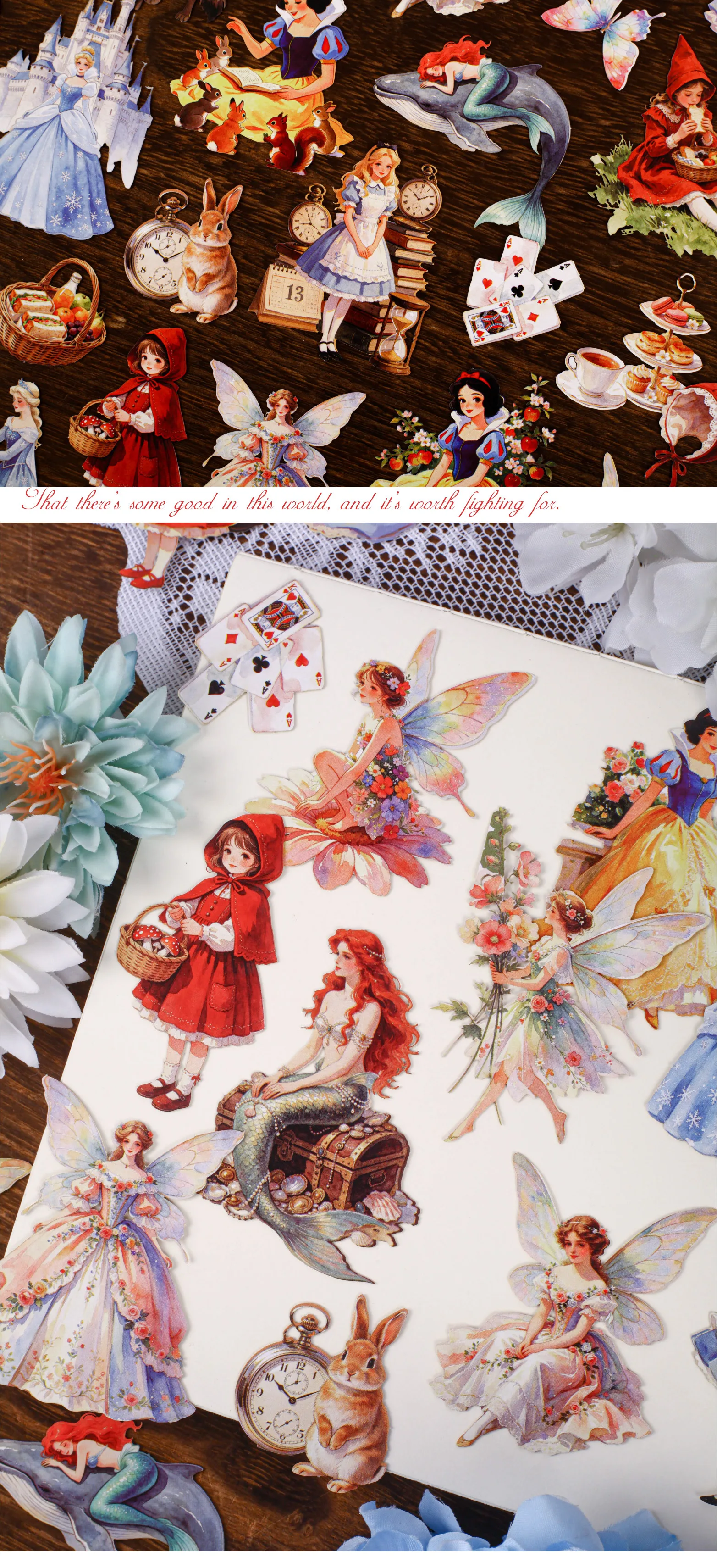 10pcs/1lot kawaii Stationery Sticker Dreamlike Nursery Rhyme Diary junk journal Decorative Scrapbooking DIY Craft Sticker