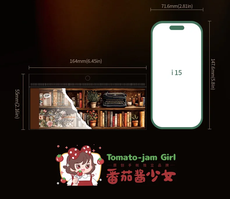 20pcs/1lot Kawaii Stationery Stickers  Library Library Diary Decorative Mobile Stickers Scrapbooking DIY Craft Stickers