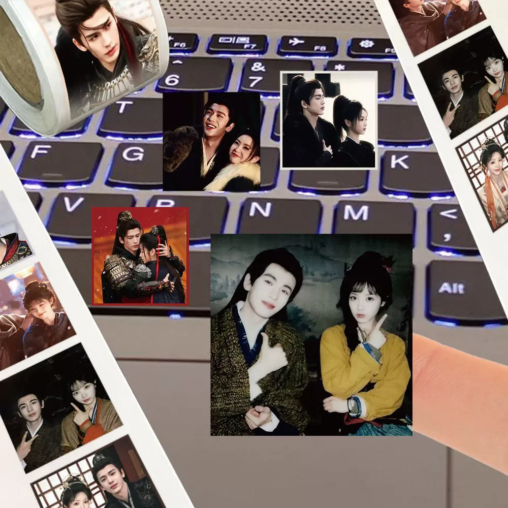 500Pcs/Set Pursuit of Jade Stickers Tian Xiwei, Zhang Linghe Creative DIY Decorative Stickers for Phone Laptop Notebook