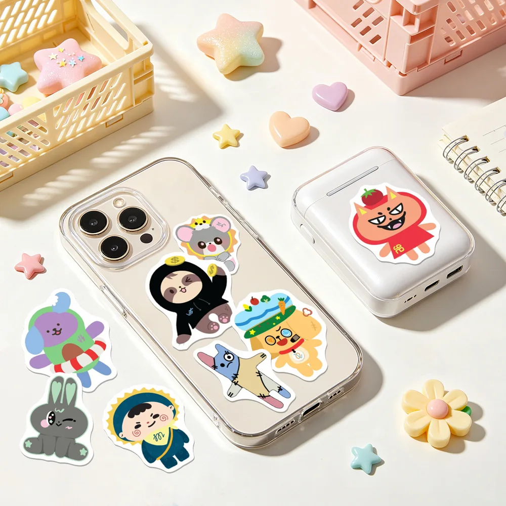 40Pcs/Set Cute Thai BL GMMTV CP Doll Stickers Waterproof Cartoon Decals for Laptop Phone Scrapbook Fans Gift