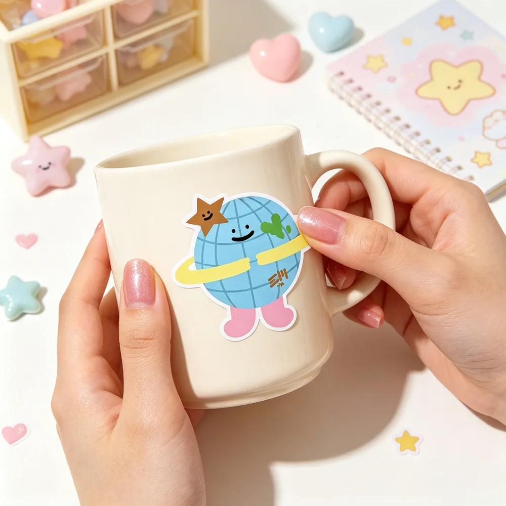 40Pcs/Set Cute Thai BL GMMTV CP Doll Stickers Waterproof Cartoon Decals for Laptop Phone Scrapbook Fans Gift