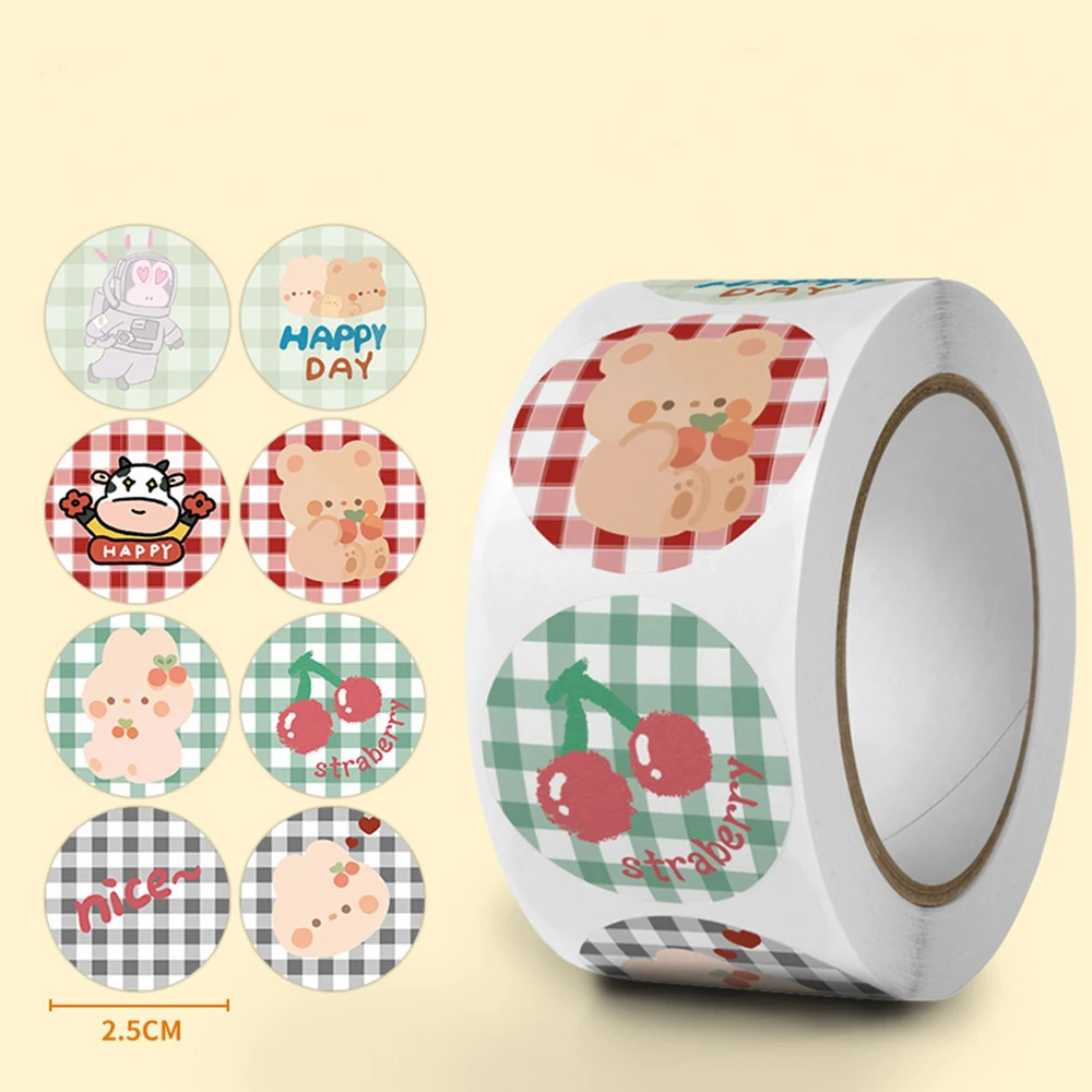 50-500pcs Cute Cartoon Animals Sticker For Kids Encourage Sealing Labels School Teacher Supplies Child Reward Sticker DIY Labels