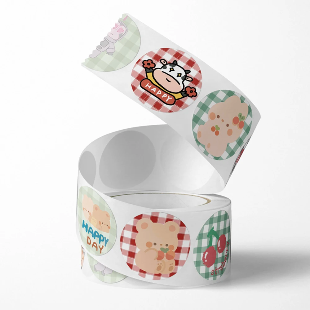 50-500pcs Cute Cartoon Animals Sticker For Kids Encourage Sealing Labels School Teacher Supplies Child Reward Sticker DIY Labels