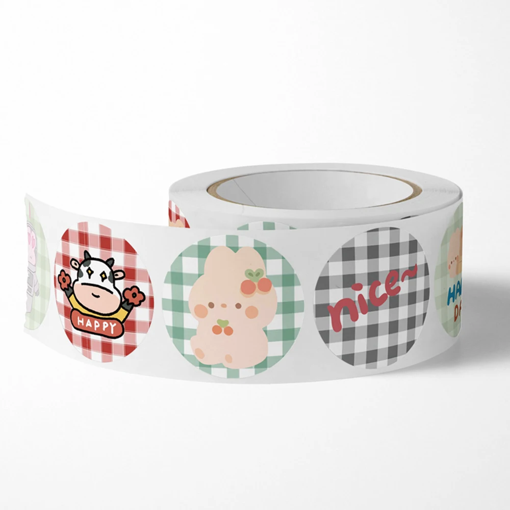 50-500pcs Cute Cartoon Animals Sticker For Kids Encourage Sealing Labels School Teacher Supplies Child Reward Sticker DIY Labels