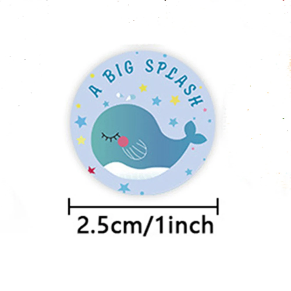 50-500pcs Cute Cartoon Animals Sticker For Kids Encourage Sealing Labels School Teacher Supplies Child Reward Sticker DIY Labels