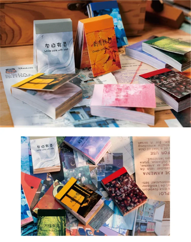 50 Sheets Season of Dreams Series INS Scenery Decorative Stickers for Journal Planner Diary Scrapbooking Material Label
