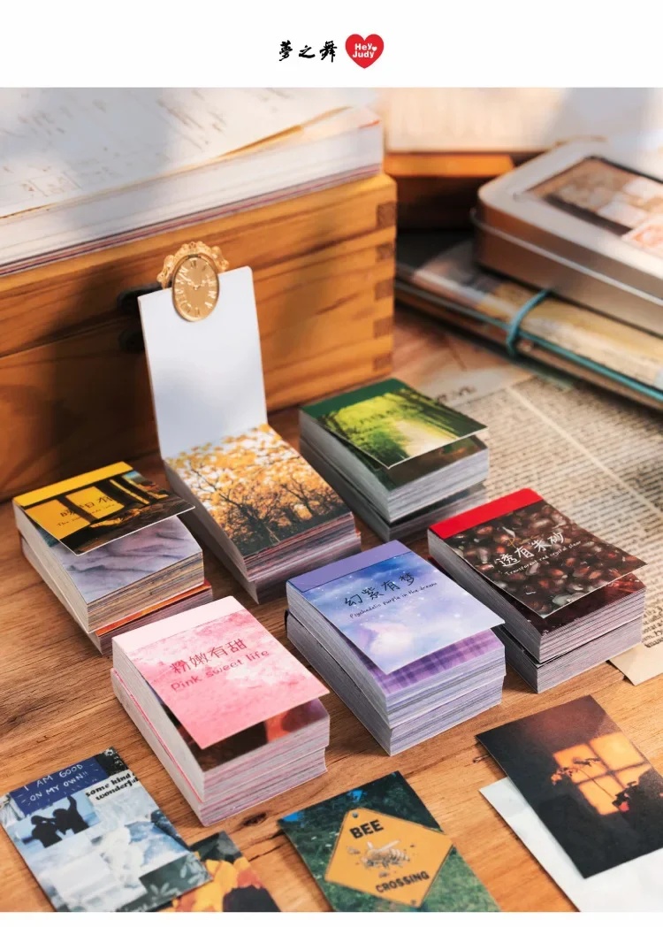 50 Sheets Season of Dreams Series INS Scenery Decorative Stickers for Journal Planner Diary Scrapbooking Material Label
