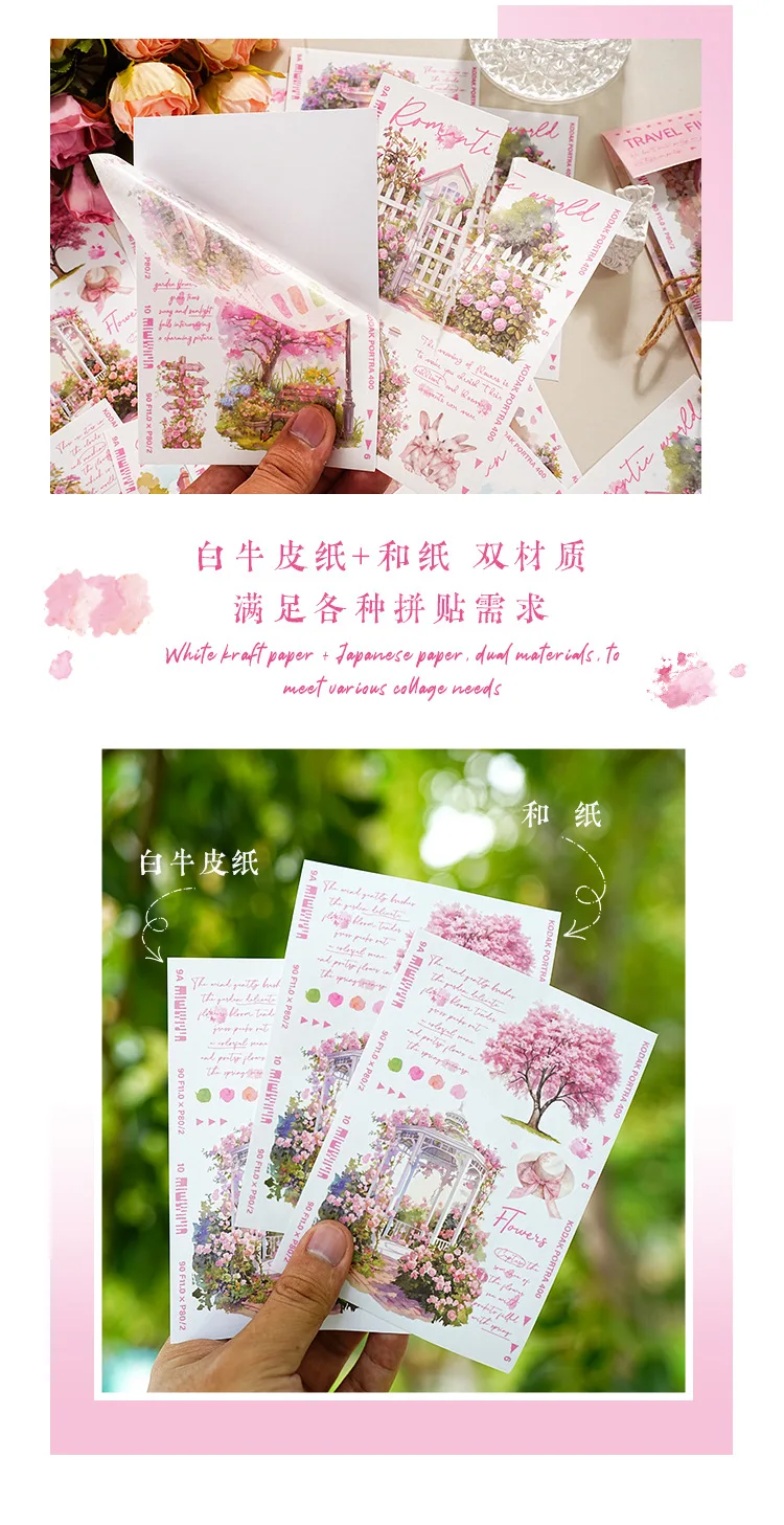 20pcs/1lot kawaii Stationery Stickers Travel Film Diary Planner junk journal Decorative Scrapbooking DIY Craft Stickers
