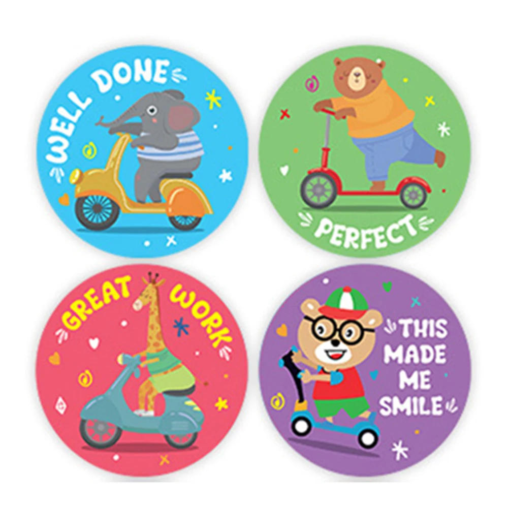 100-500pcs Cute Cartoon Sticker for Reward Children Classroom Teacher Home Prize Motivational Kids Stationery Stickers