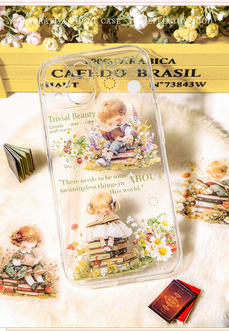 15pcs/1lot Kawaii Scrapbook Sticker Happy Childhood Scrapbooking Supplies Planner Decorative Stationery Sticker