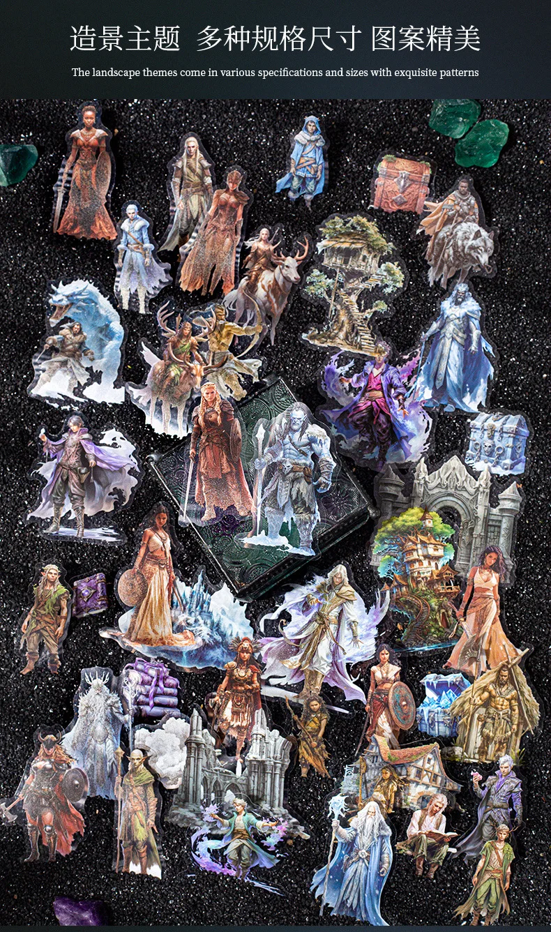 15pcs Kawaii Stationery Stickers Fantasy Professionals DIY Craft Scrapbooking Album Junk Journal Happy Planner Diary