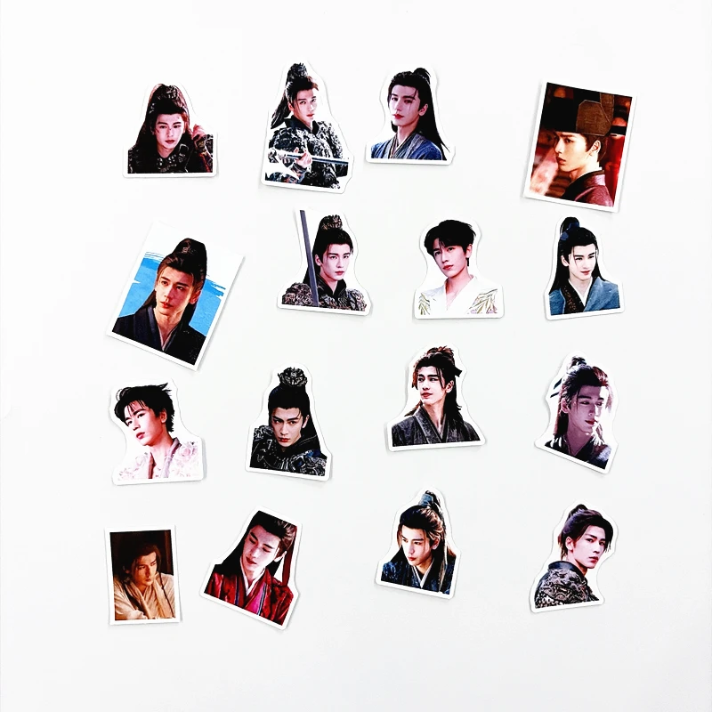 40Pcs/Set Zhang Linghe Xie‑zheng Stickers Drama Pursuit Of Jade Waterproof Vinyl Decal Ancient General Character Sticker for Fan