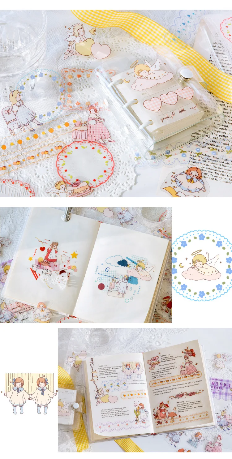 45pcs/lot Kawaii Stationery Stickers Ode to Joy Showa Diary Planner Decorative Mobile Stickers Scrapbooking DIY Craft Sticker