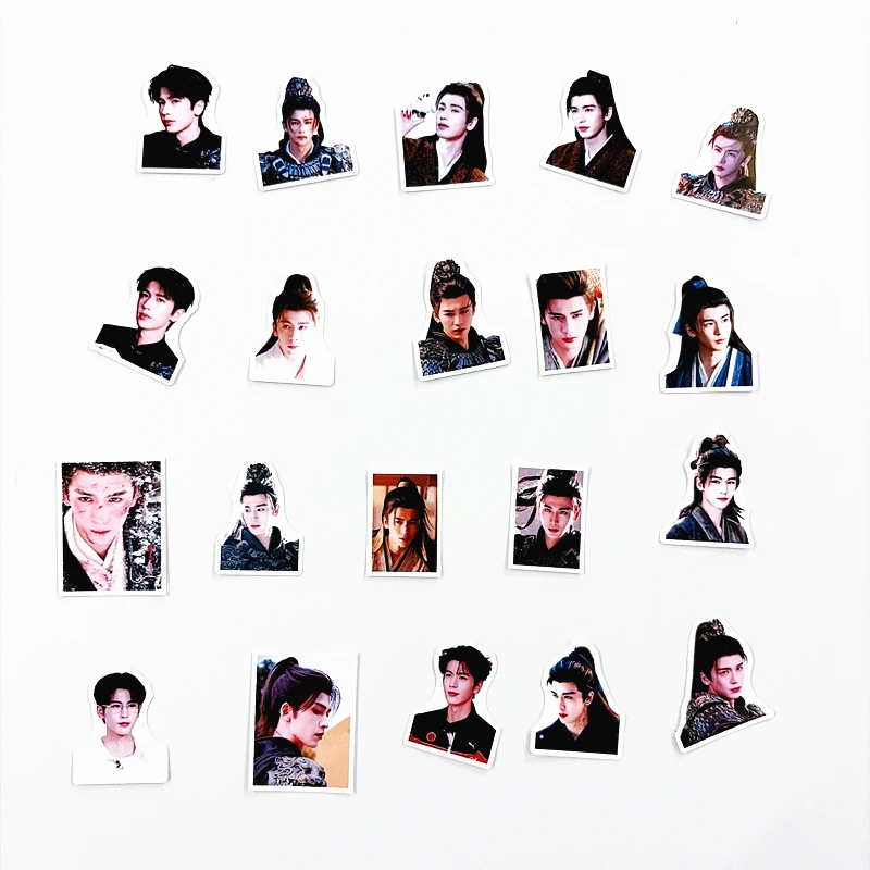 40PCS Pursuit Of Jade 40‑piece Zhang Linghe Idol Sticker Pack HD Printed Xie Zheng Decals Waterproof DIY Scrapbook Decor