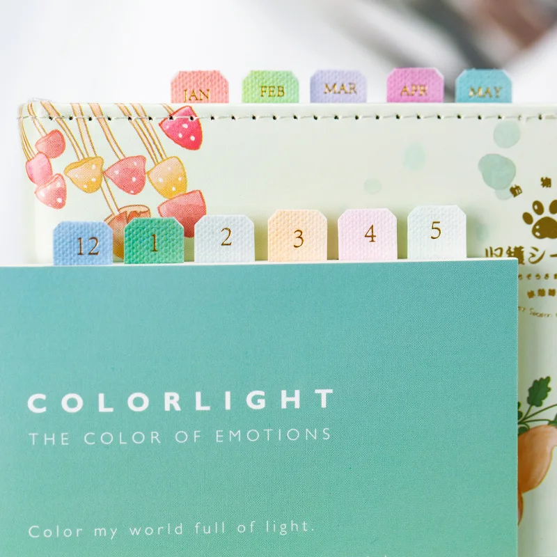 Fromthenon Vintage Journal Stickers Leather Index Tags Korean Bookmark Planner Diary Book Label Sticker School Stationery
