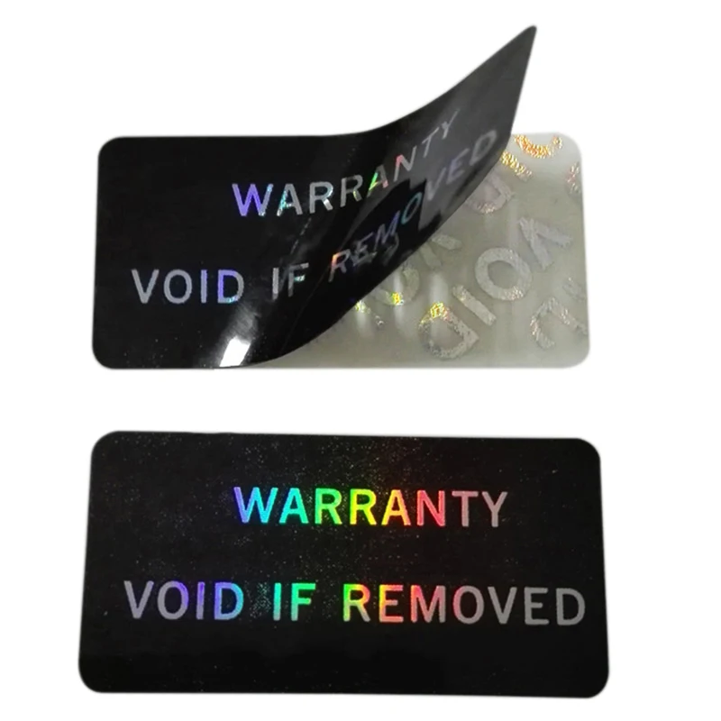 100Pcs Warranty Protection Sticker Security Seal Brittle Paper Tamper Proof Warranty Void Label Stickers Adhesive Label Guanante