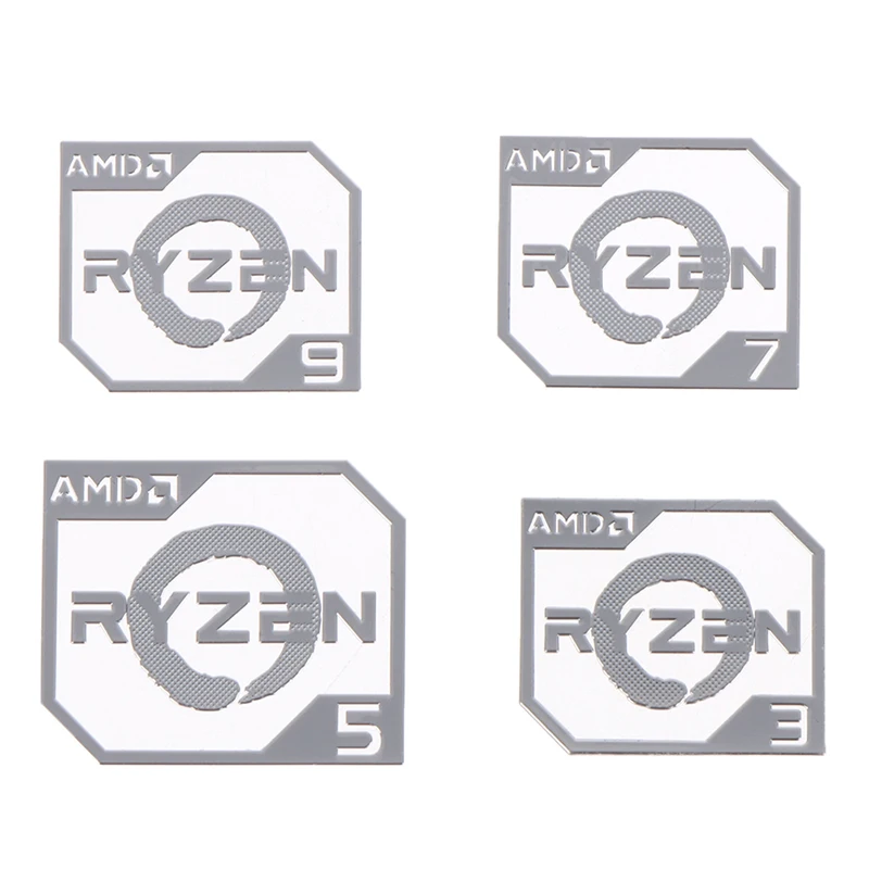 AMD Ruilong Ryzen R9 R7 R5 R3 Vega Metal Sticker Notebook Desktop Logo Sticker 1PC