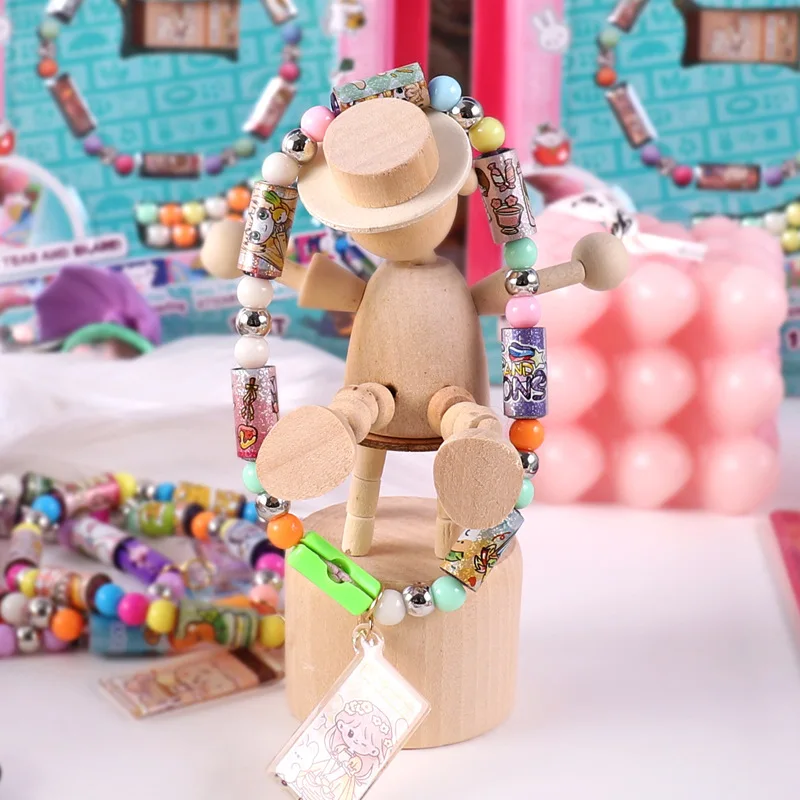 80/160 pcs hot selling kids children toy sticker creative funny stationery stick rolls Sticker bracelet  colorful