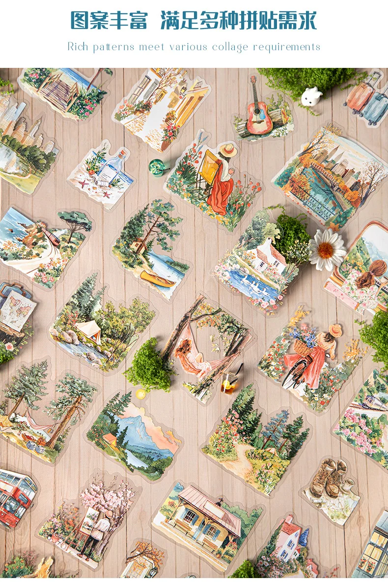 20pcs/lot Kawaii Scrapbook Stickers Holiday lifestyle Scrapbooking Supplies diary Planner Decorative Craft Stationery Sticker