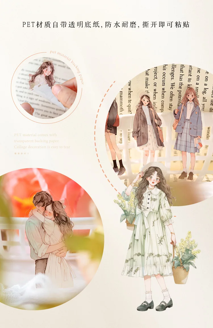30pcs/1lot Kawaii Scrapbook Stickers bits of news from life Junk Journal Gold Planner Stationery Sticker Planner Decorative