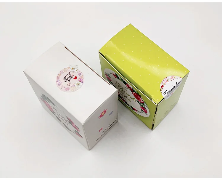 500pcs Labels Roll Flower Thank You Stickers Scrapbooking For Gift Decoration Stationery Sticker Seal Label Handmade Sticker