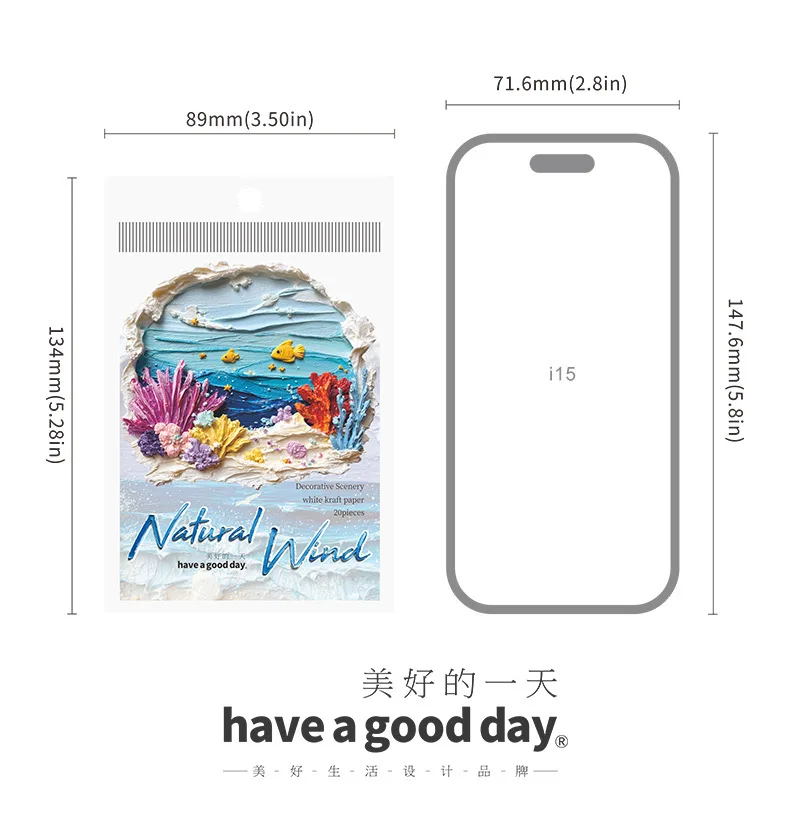 20pcs/lot Kawaii Stationery Stickers Listen to the natural wind Scrapbooking Album Junk Journal Happy Planner Stickers