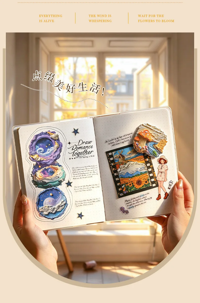 20pcs/lot Kawaii Stationery Stickers Listen to the natural wind Scrapbooking Album Junk Journal Happy Planner Stickers