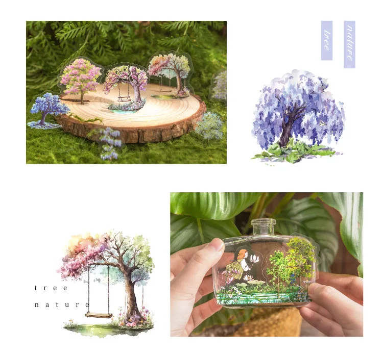 40pcs/1lot Kawaii Stationery Stickers Dessert House Junk Journaling Decorative Mobile Scrapbooking for stickers Scrapbook