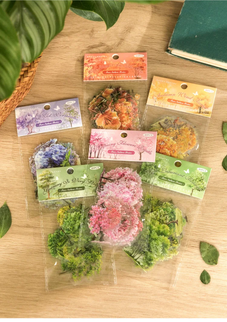 40pcs/1lot Kawaii Stationery Stickers Dessert House Junk Journaling Decorative Mobile Scrapbooking for stickers Scrapbook