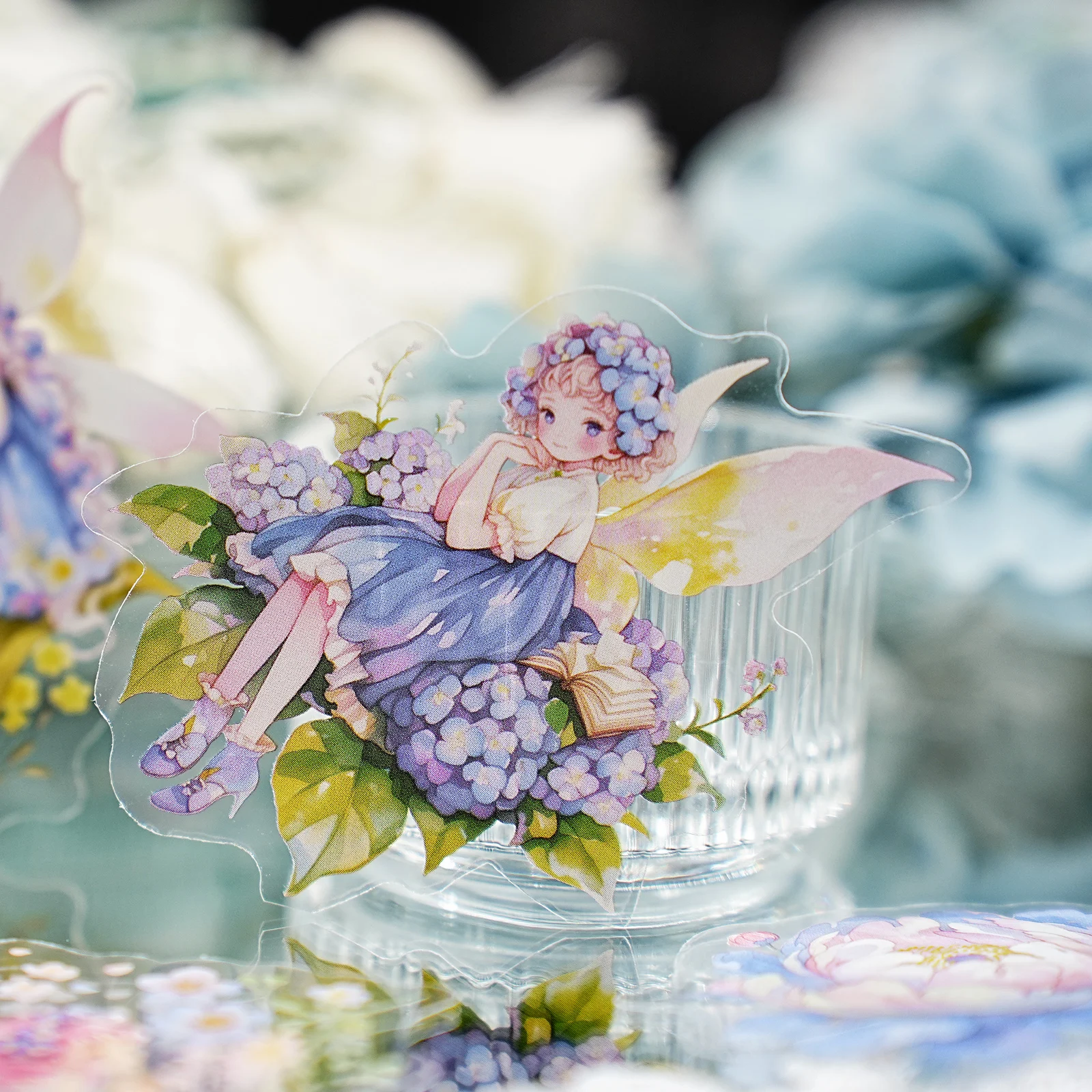 Etori Life Flower Fairy Song Series Cartoon Cute Girl Character Pet Stickers for Decorating Laptops, Phone Cases, Suitcases, Photo Albums, Scrapbooks, Gift Boxes, Student Stationery, Children's Stickers, Waterproof Stickers, Small Gifts
