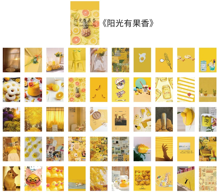50 pcs Scrapbooking Stationery Stickers aesthetic INS Natural landscape Planner Diary Album collage material Sticker book