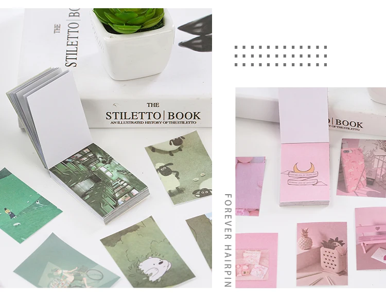 50 pcs Scrapbooking Stationery Stickers aesthetic INS Natural landscape Planner Diary Album collage material Sticker book